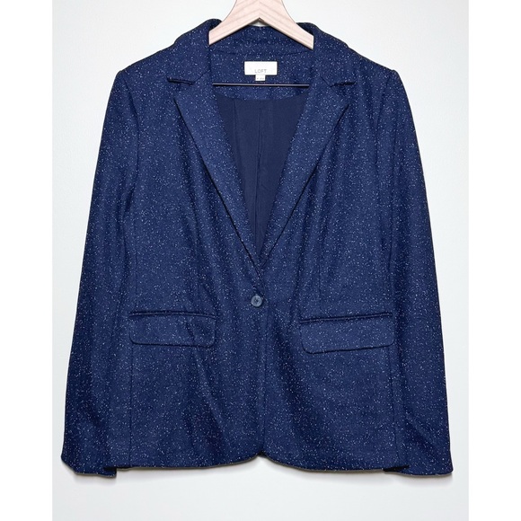 LOFT Jackets & Blazers - LOFT Speckled Button Blazer Women’s Size 10